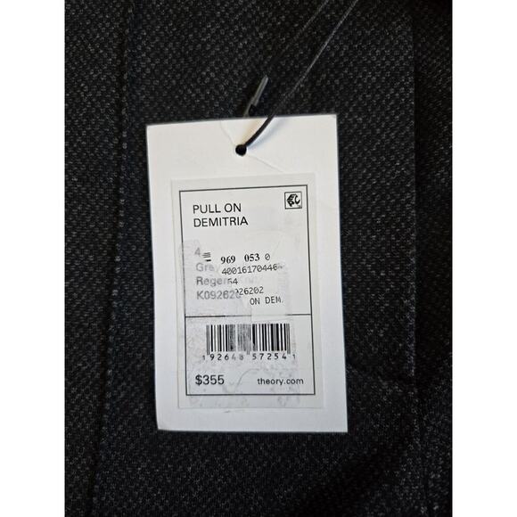 THEORY Women's Grey Multi Regent Knit Demitria Pull-On Pants SZ 4 NWT - Picture 13 of 16